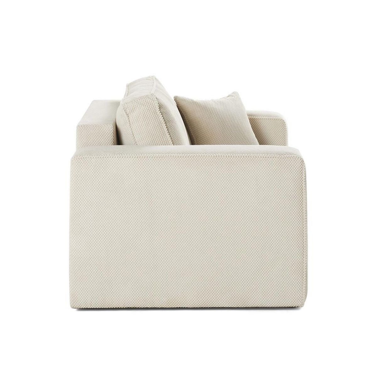 BEST MOBILIER Topaze - fauteuil - en velours texturé