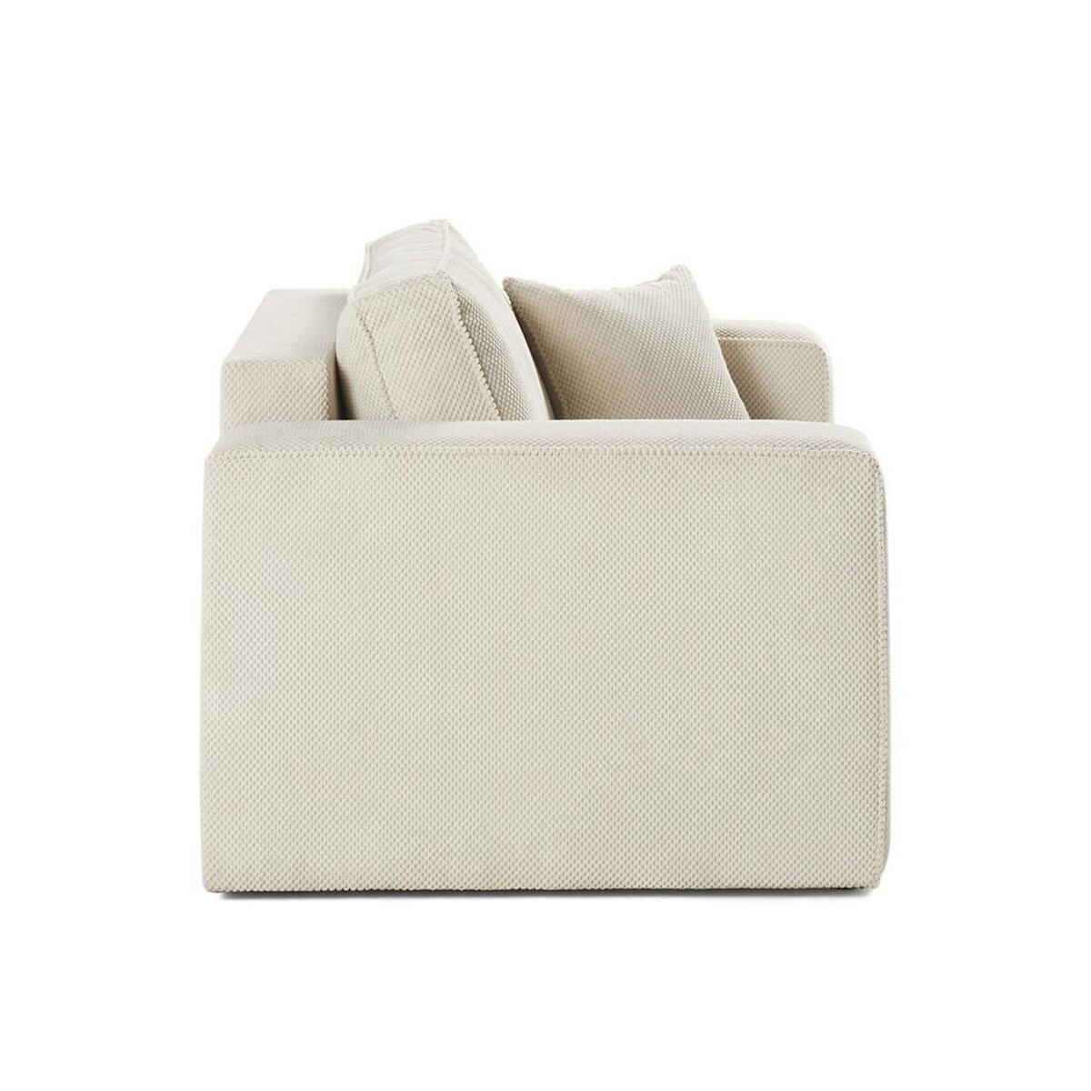 BEST MOBILIER Topaze - fauteuil - en velours texturé