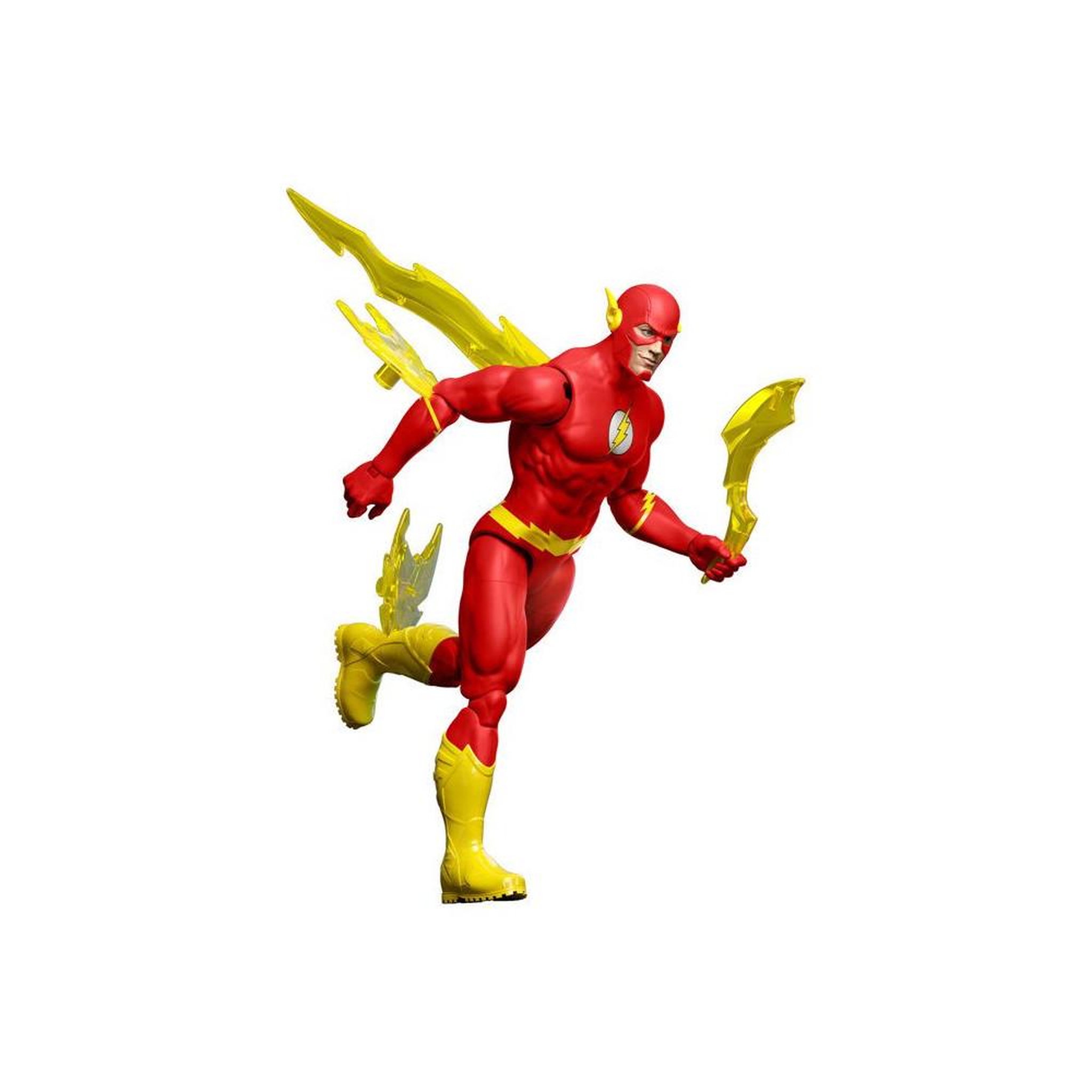 Voir la diapositive 3 : MATTEL Figurine articulée dc premier flash 16,5 cm, 22 points d'articulation avec accessoires effets de vitesse