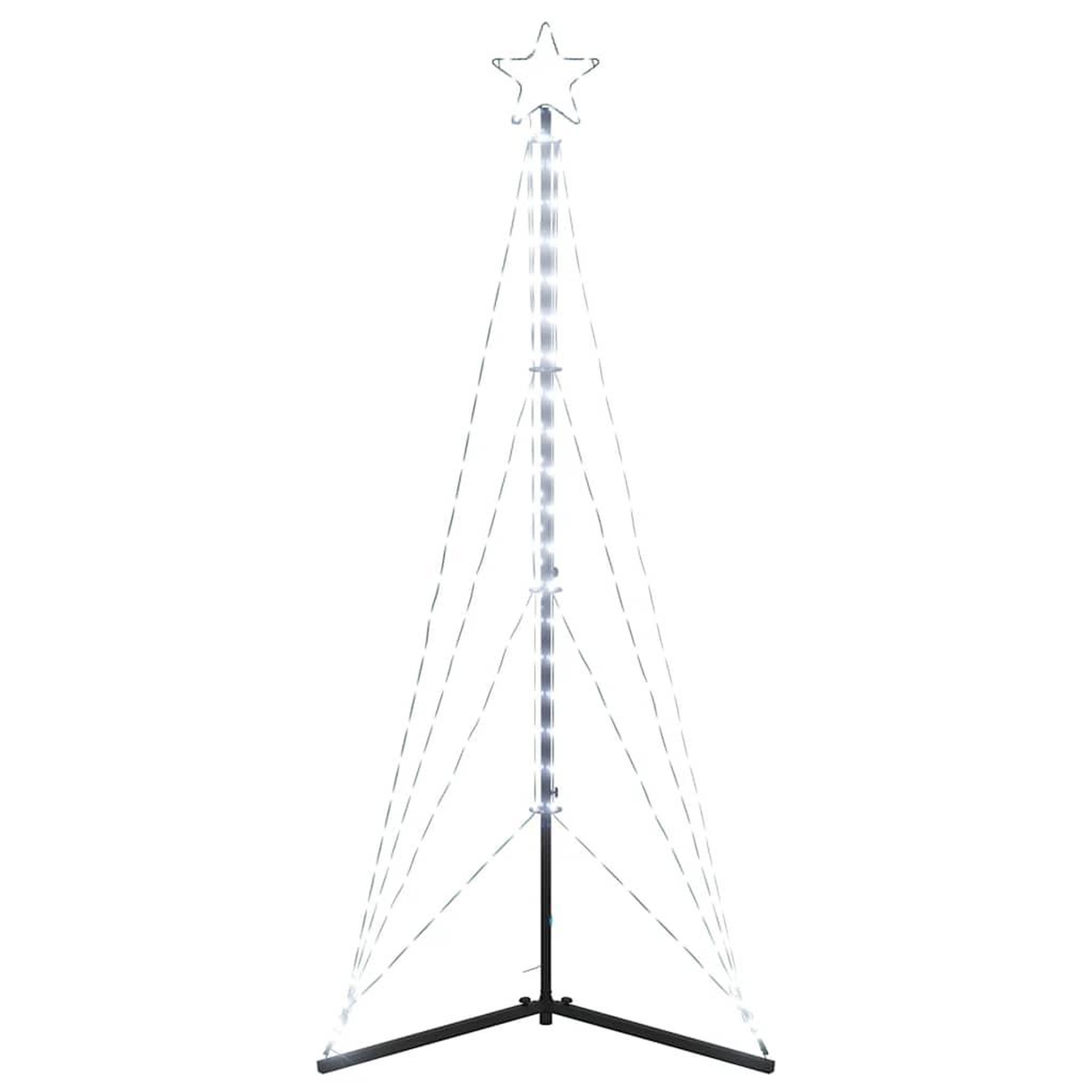 Voir la diapositive 4 : VIDAXL Sapin de Noël a LED 363 LED blanc froid 182 cm