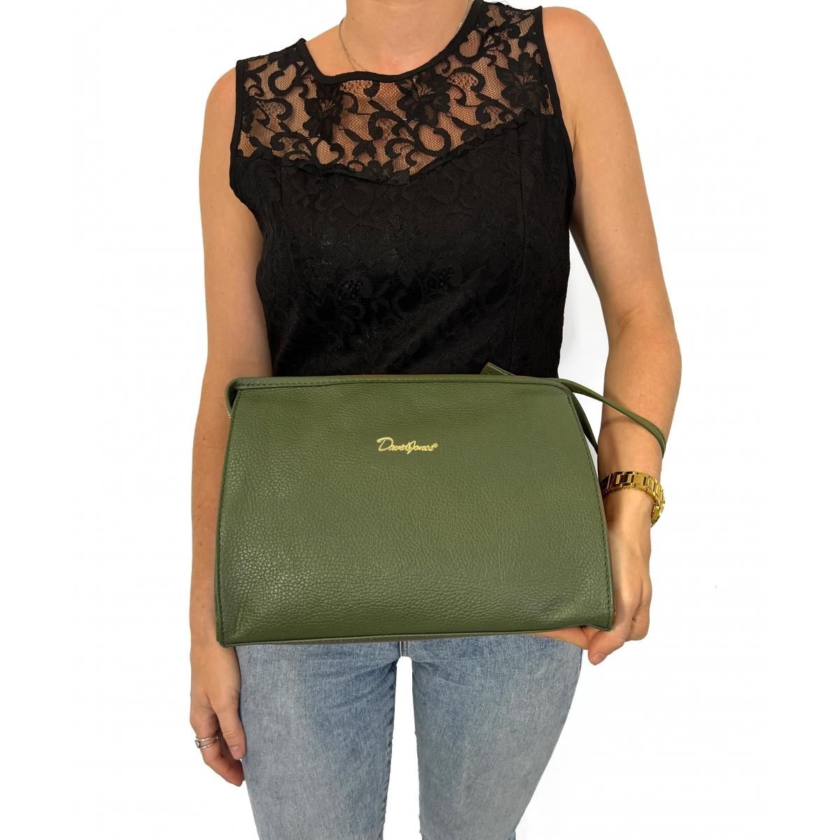 David Jones Trousse de toilette cuir de vachette