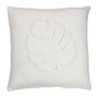 Voir la diapositive 1 : Paris Prix Coussin Déco  Feuilles  43x43cm Blanc