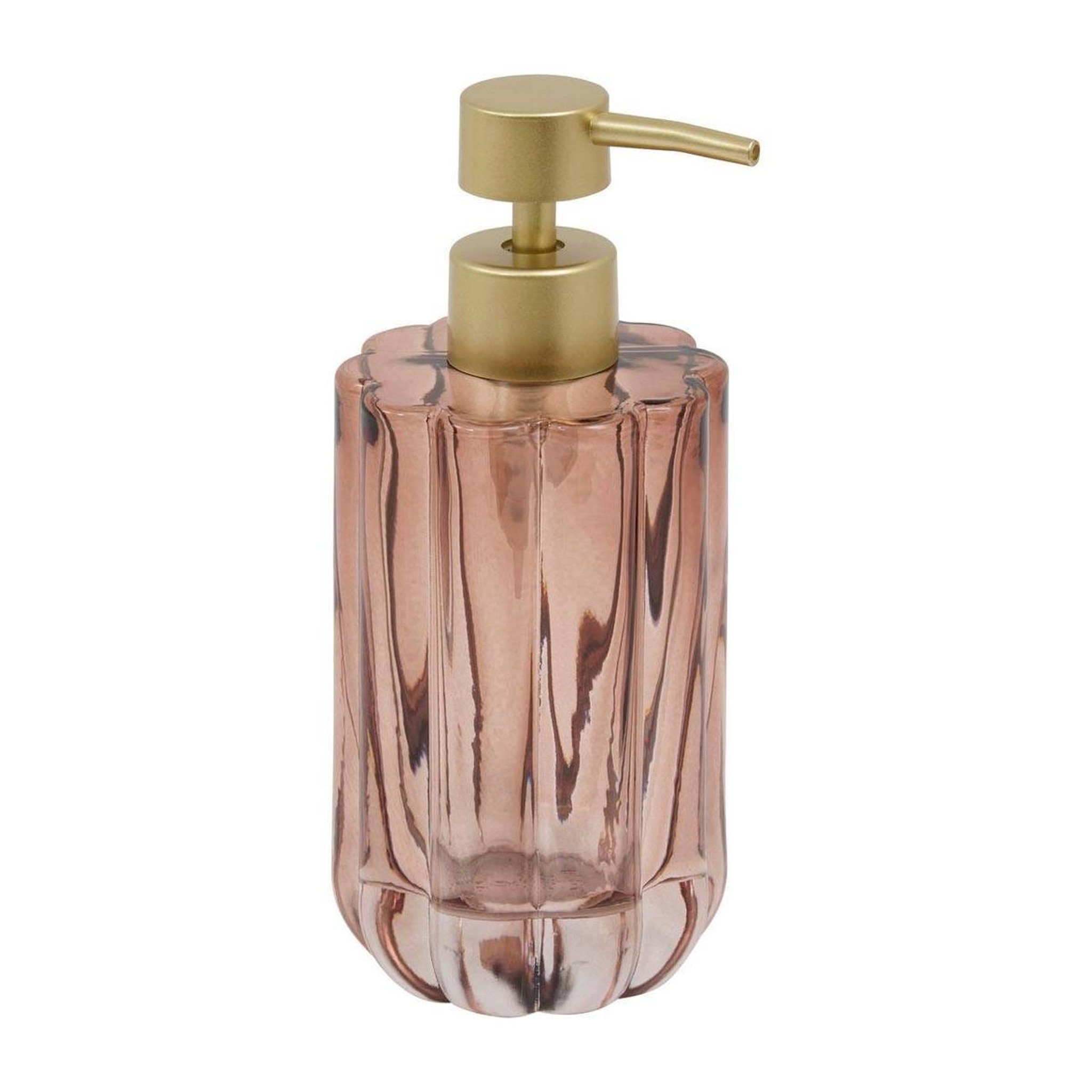 FIVE Distributeur de savon en verre  floréa  18cm ambre