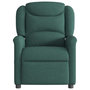 Voir la diapositive 3 : VIDAXL Fauteuil inclinable Vert fonce Tissu