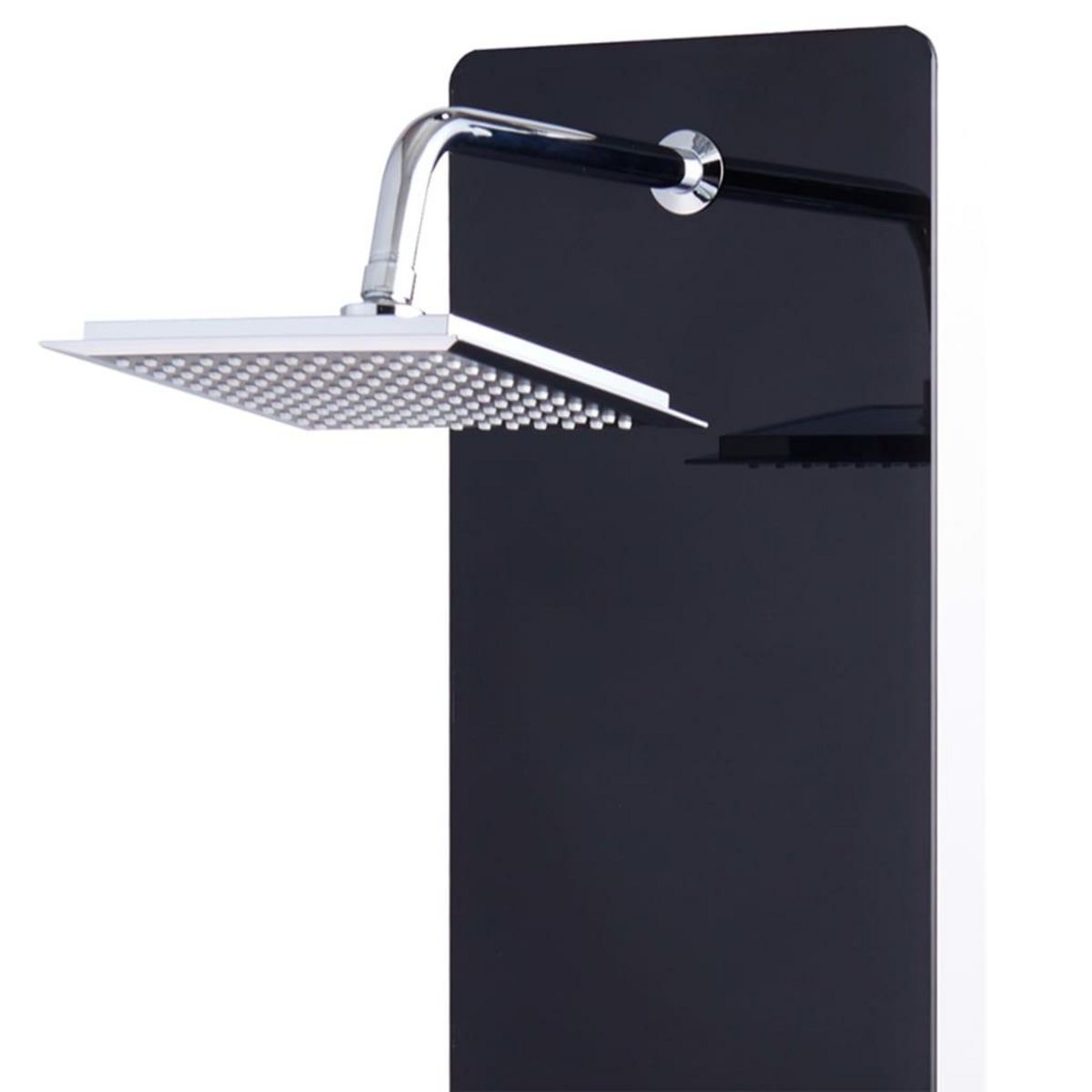VIDAXL Panneau de douche Verre 25 x 44,6 x 130 cm Noir