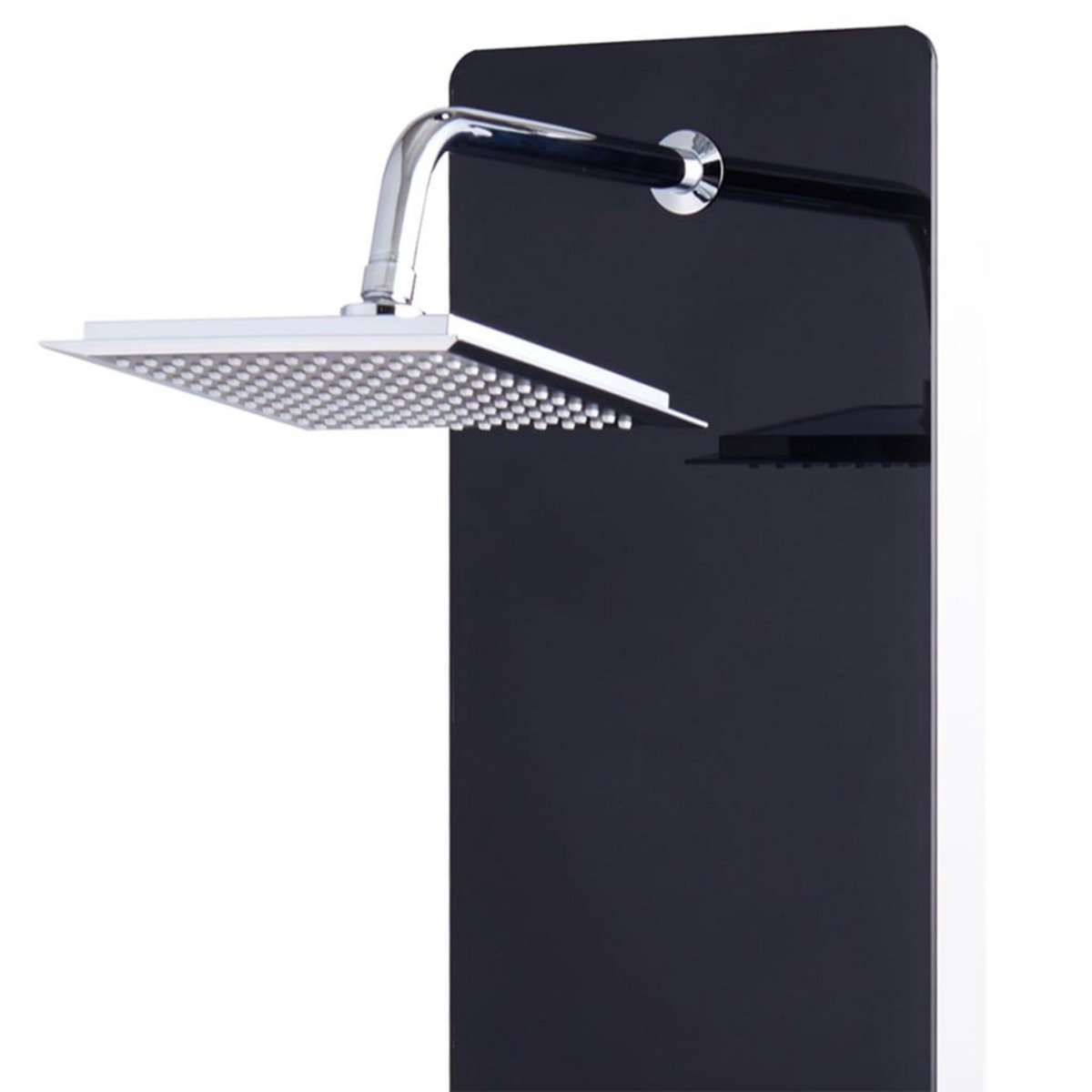 VIDAXL Panneau de douche Verre 25 x 44,6 x 130 cm Noir