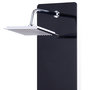 Voir la diapositive 3 : VIDAXL Panneau de douche Verre 25 x 44,6 x 130 cm Noir