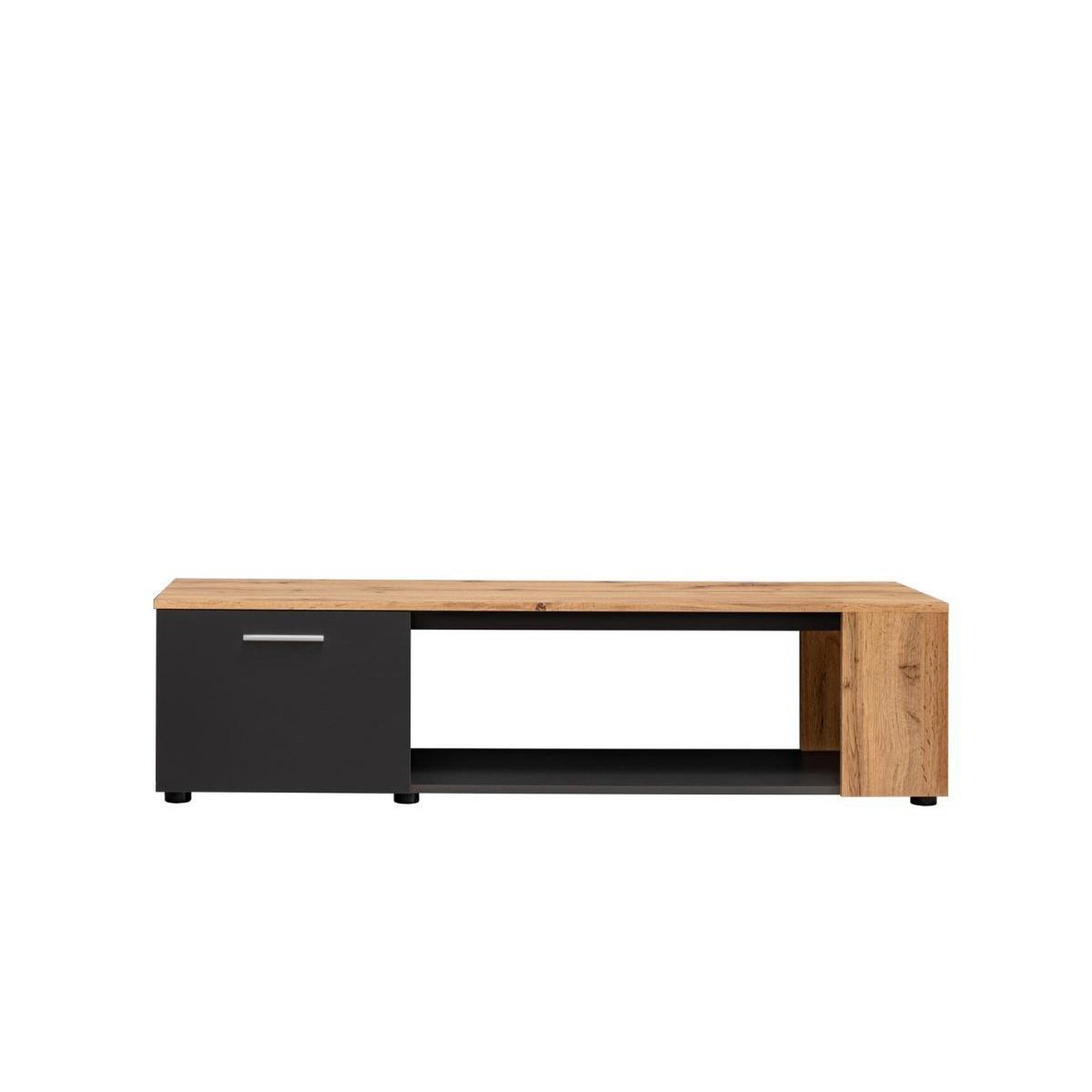 Voir la diapositive 4 : Paris Prix Meuble tv  rtv maze i  150cm noir & naturel