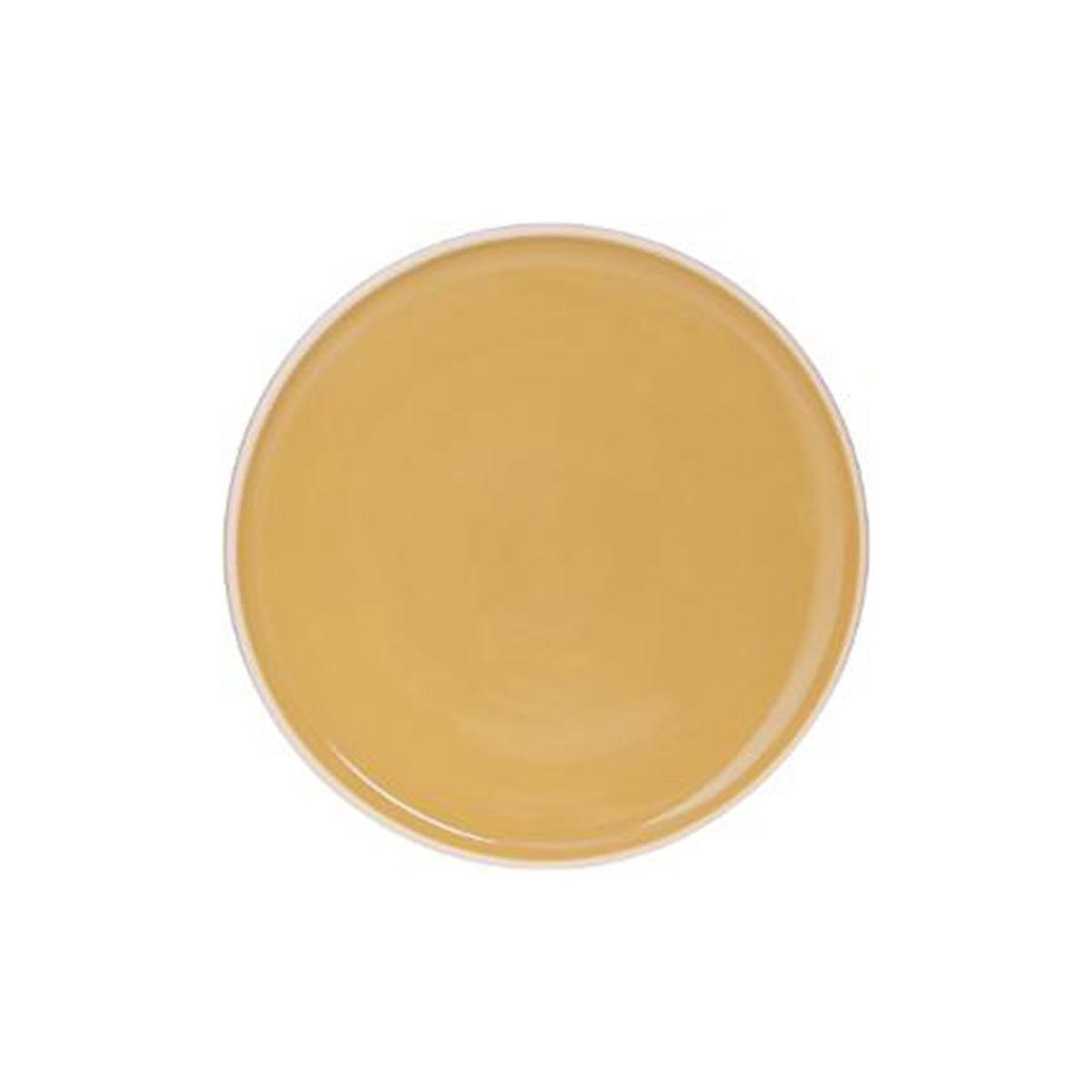 Voir la diapositive 1 : SECRET DE GOURMET Lot de 6 assiettes rondes à dessert  sofia  20cm moutarde
