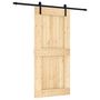 Voir la diapositive 2 : VIDAXL Porte coulissante et kit de quincaillerie 95x210 cm pin massif