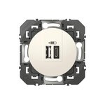 Legrand Prise chargeur usb A et C Dooxie, LEGRAND, blanc
