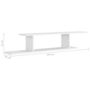 Voir la diapositive 6 : VIDAXL Etagere TV murale Blanc 125x18x23 cm Bois d'ingenierie