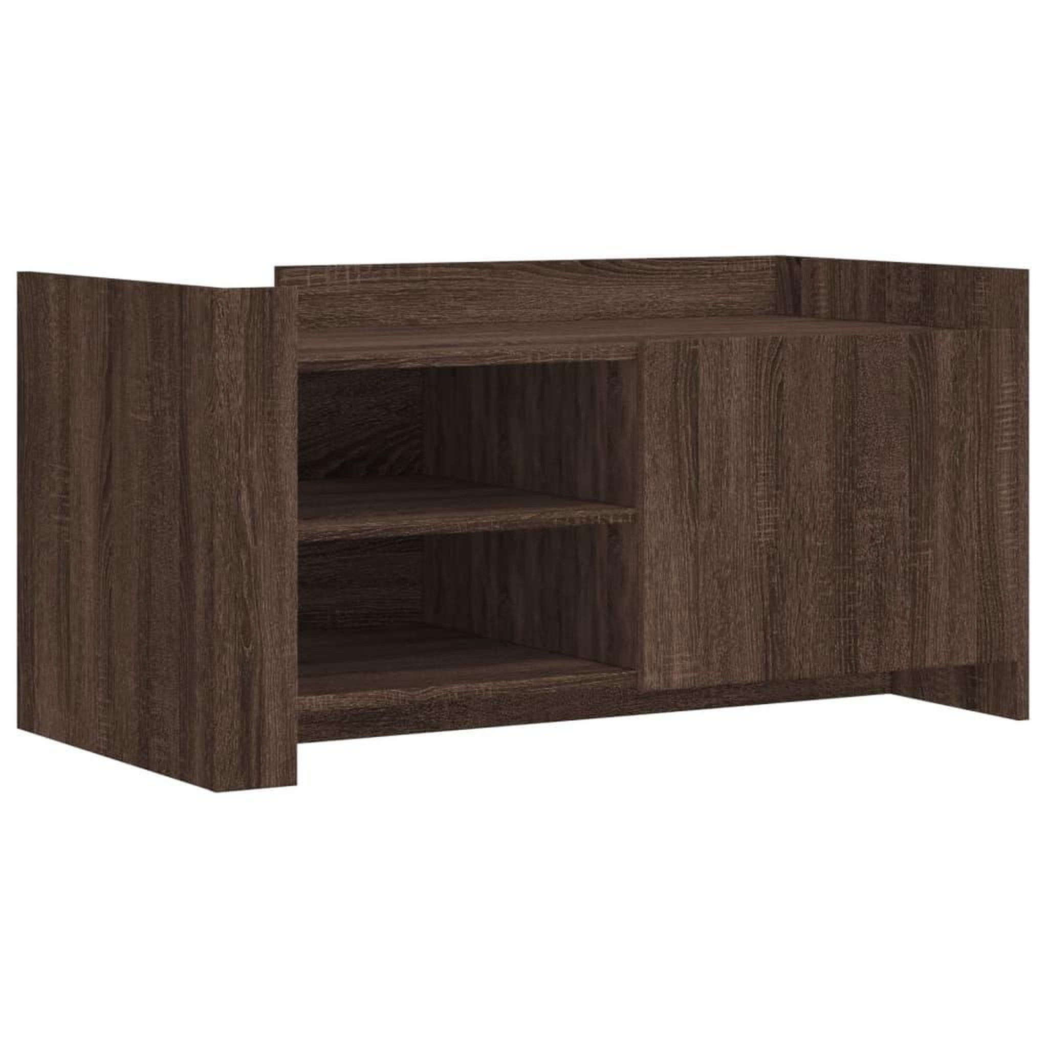 Voir la diapositive 2 : VIDAXL Table basse chene marron 100x50x50 cm bois d'ingenierie
