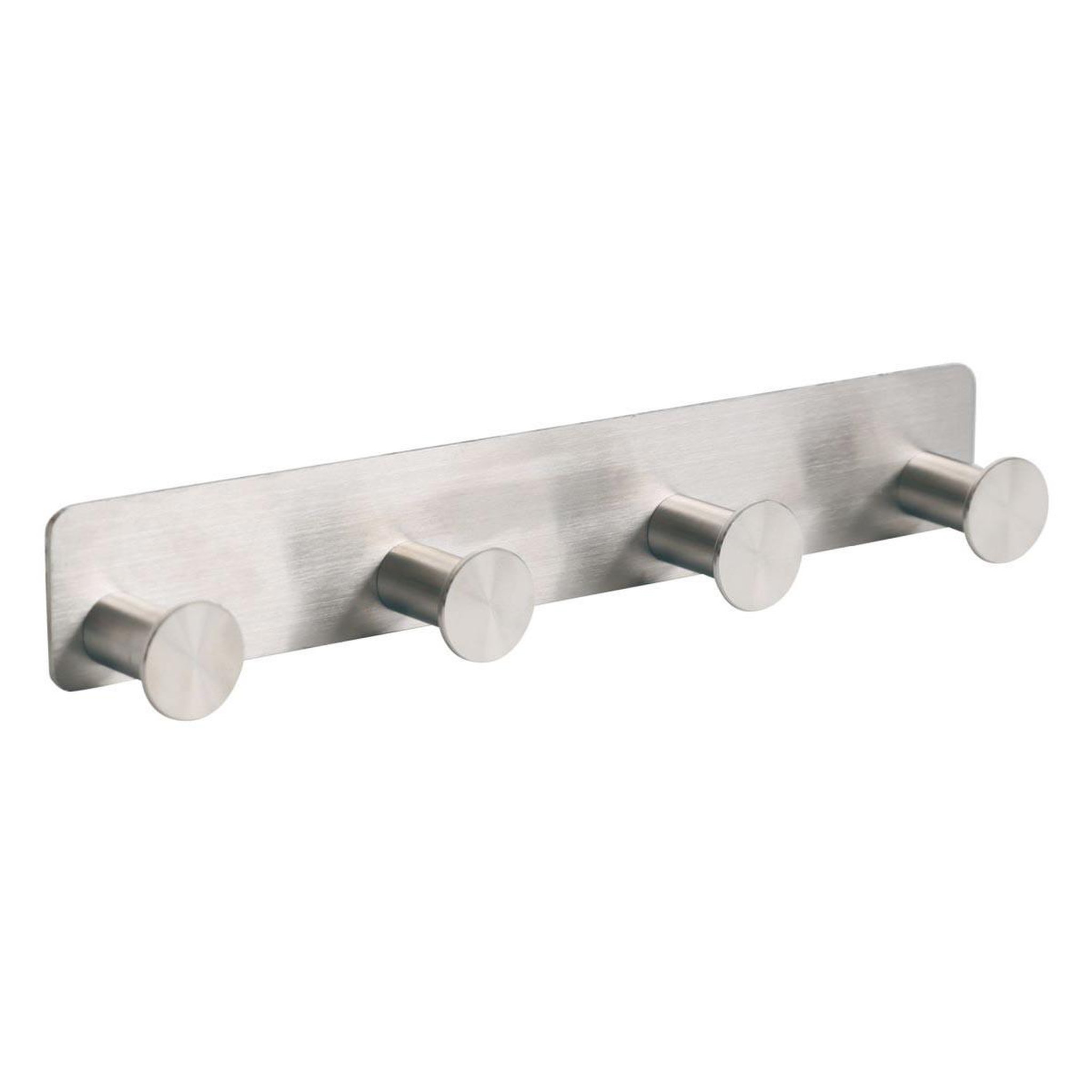 Voir la diapositive 2 : Douceur d'Intérieur Patère adhésive 4 crochets  fixeo  25cm chrome