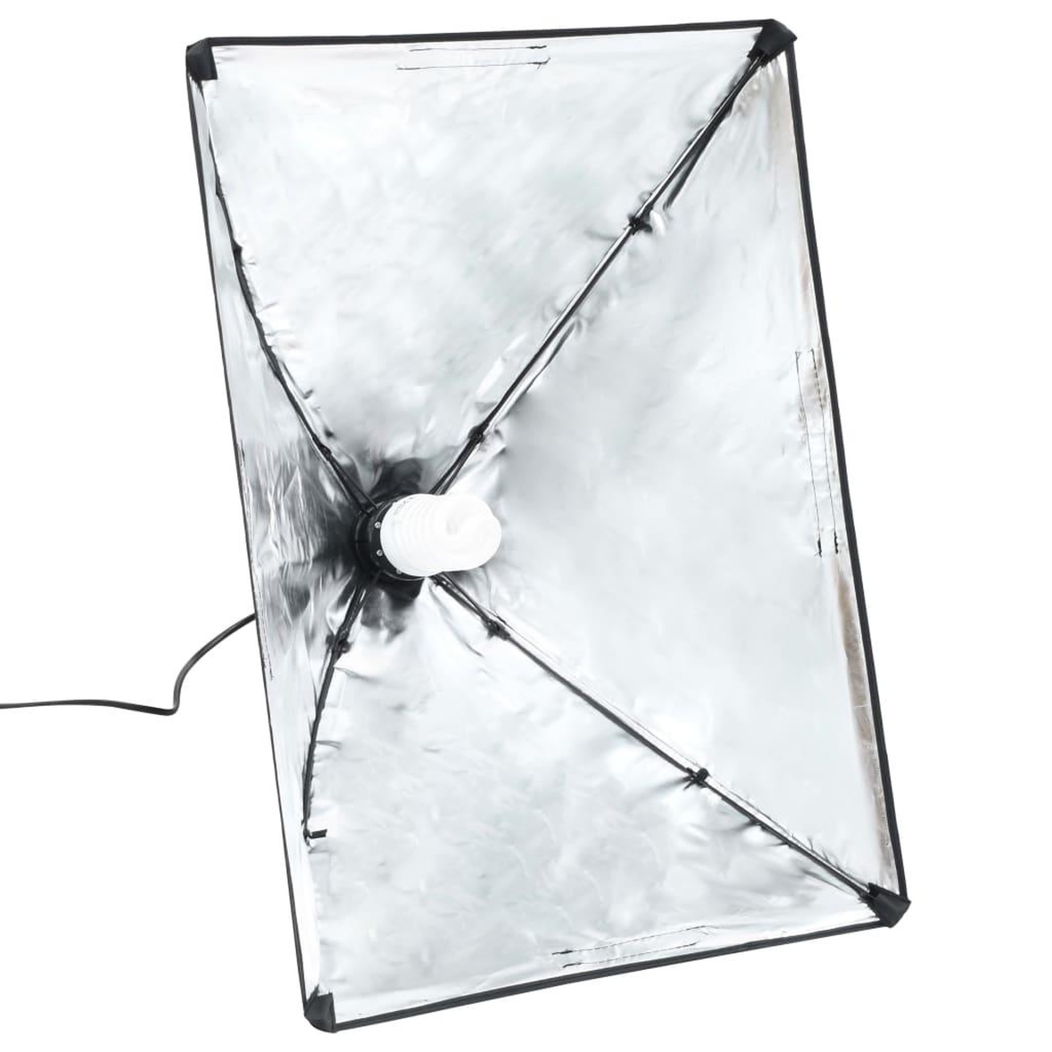 Voir la diapositive 5 : VIDAXL Kit de studio photo avec boîtes a lumiere et toile de fond