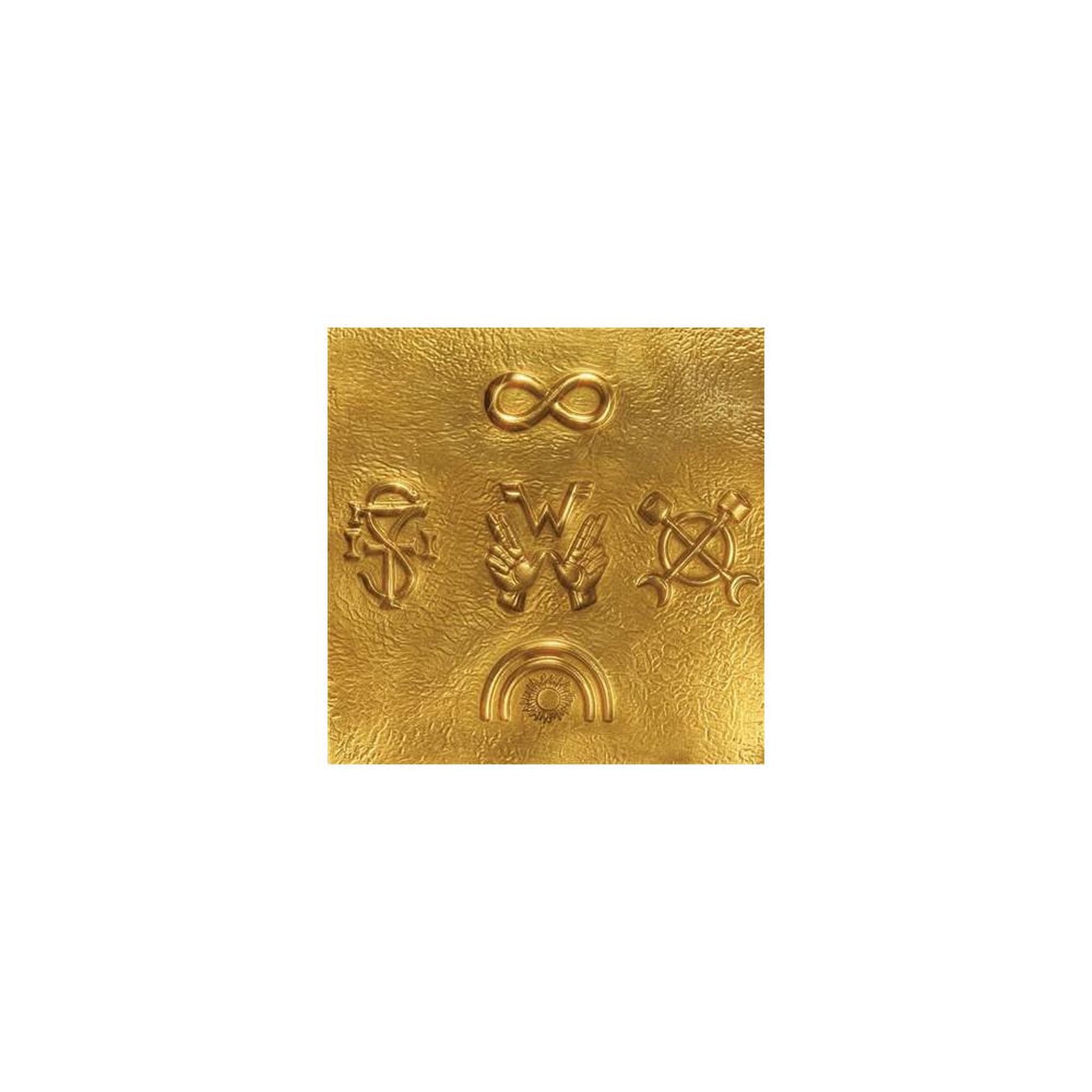 Cd album rock weezer « gold » finition relief doré, édition standard, 1 disque