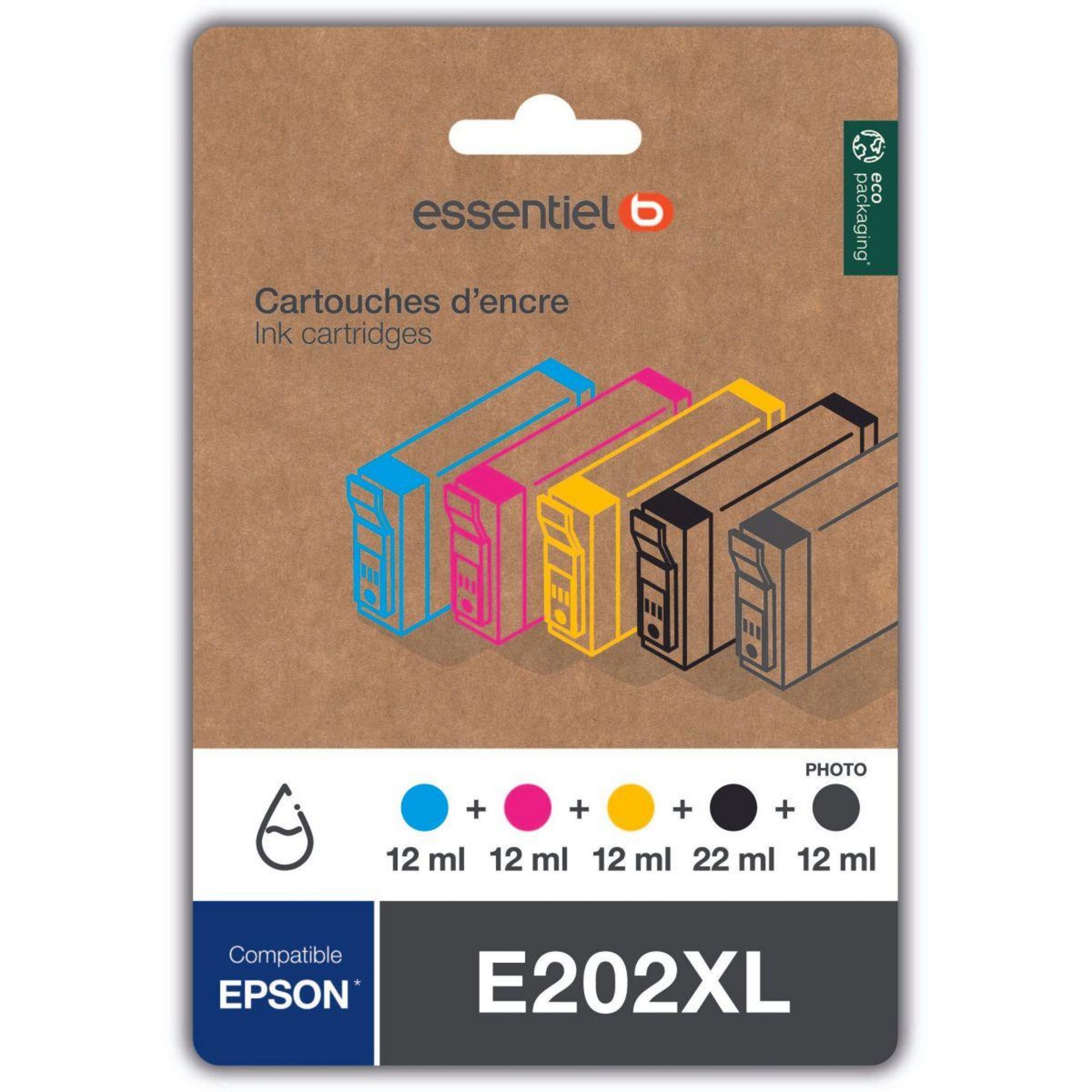 essentiel-b-cartouche-d-encre-e202xl-noir-3-couleurs-pas-cher-auchan-fr