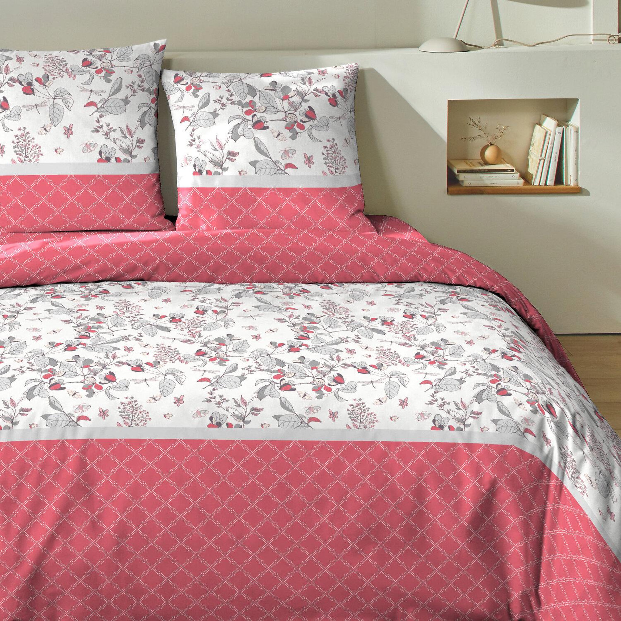 Voir la diapositive 2 : Home collection Parure housse de couette 100% coton 51 fils chorai