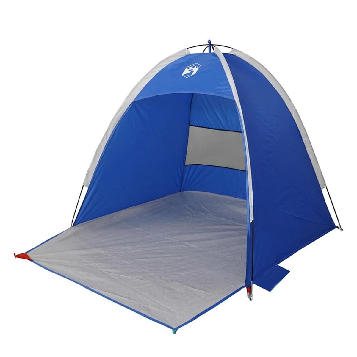 VIDAXL Tente de plage 3 personnes bleu azure impermeable