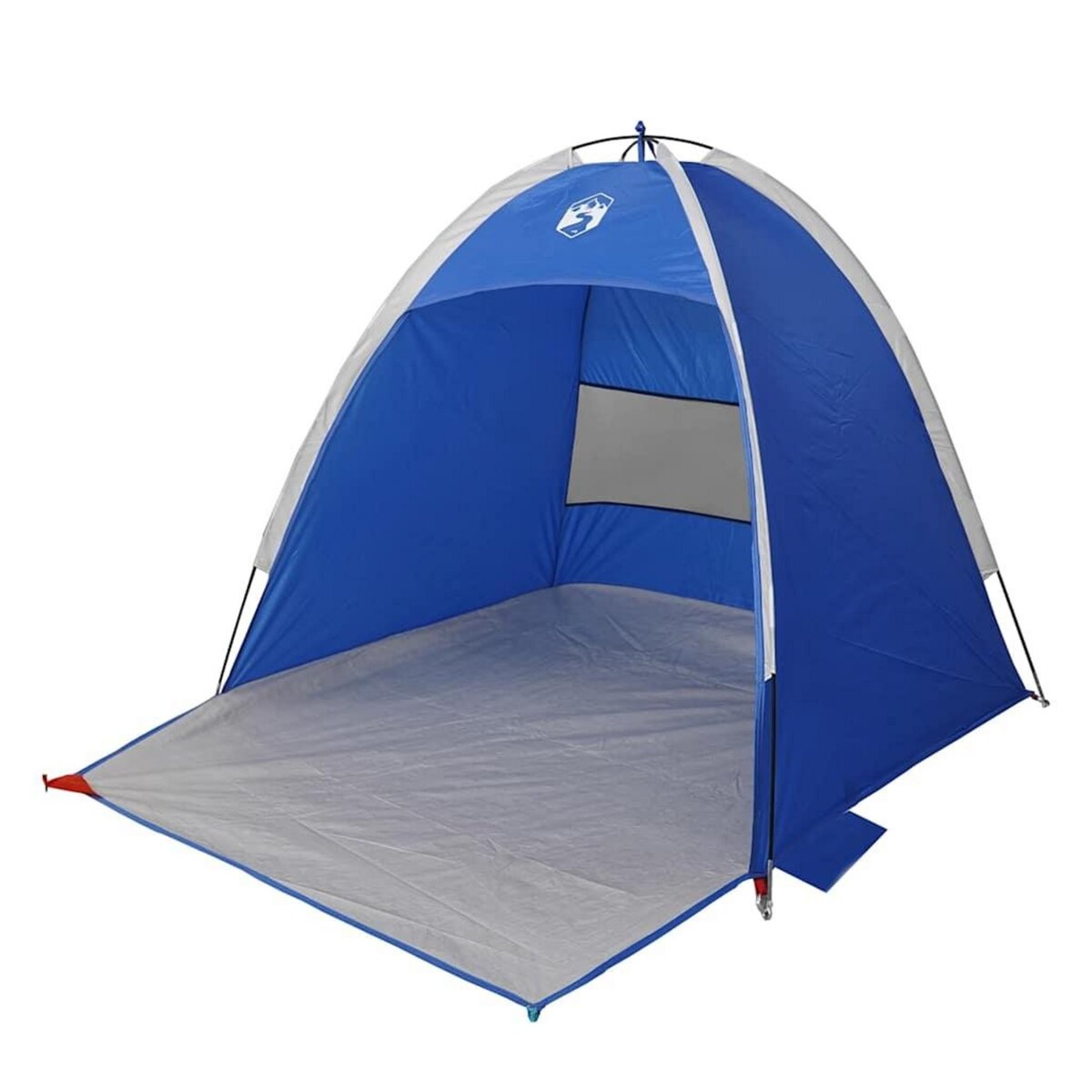 VIDAXL Tente de plage 3 personnes bleu azure impermeable