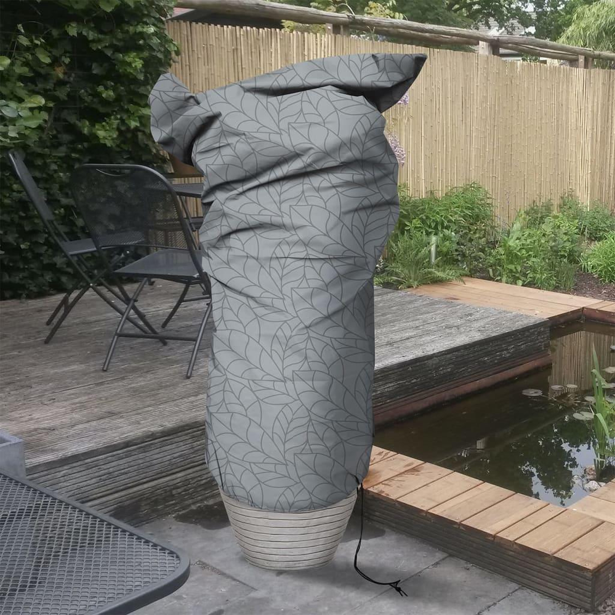 Voir la diapositive 1 : CAPI Capi Housse d'hivernage pour plantes Grande 150x250 cm Imprime gris