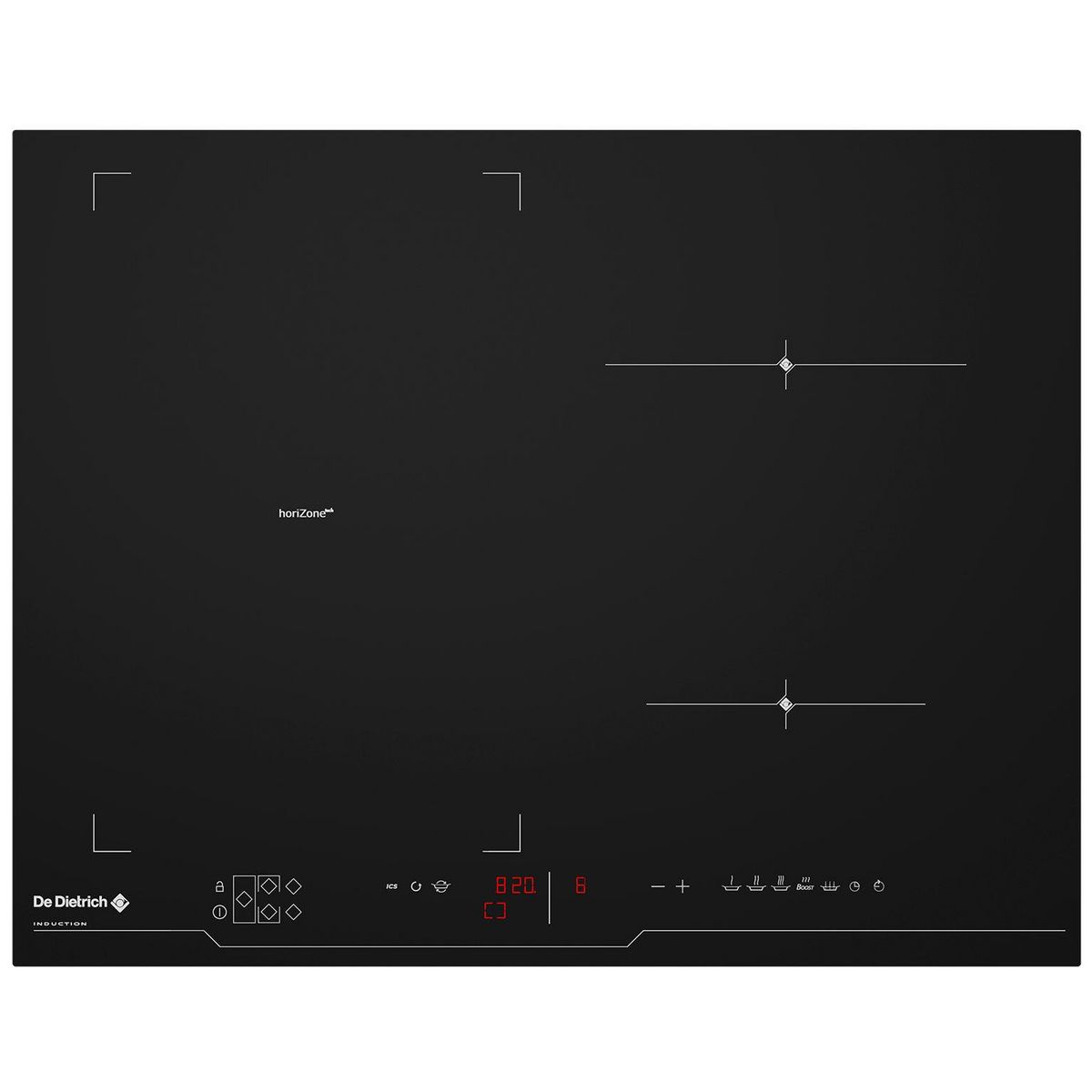 De Dietrich Table de cuisson induction 65cm 4 feux 7400w - dti1043b