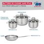 Voir la diapositive 2 : ELO Ensemble de 1 Poêle de cuisson 24 cm et 3 faitouts 14, 16 et 20 cm Elo Profi Brillant