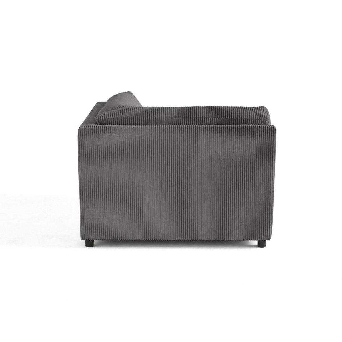 LISA DESIGN Garance - module d'assise d'angle réversible - en velours côtelé