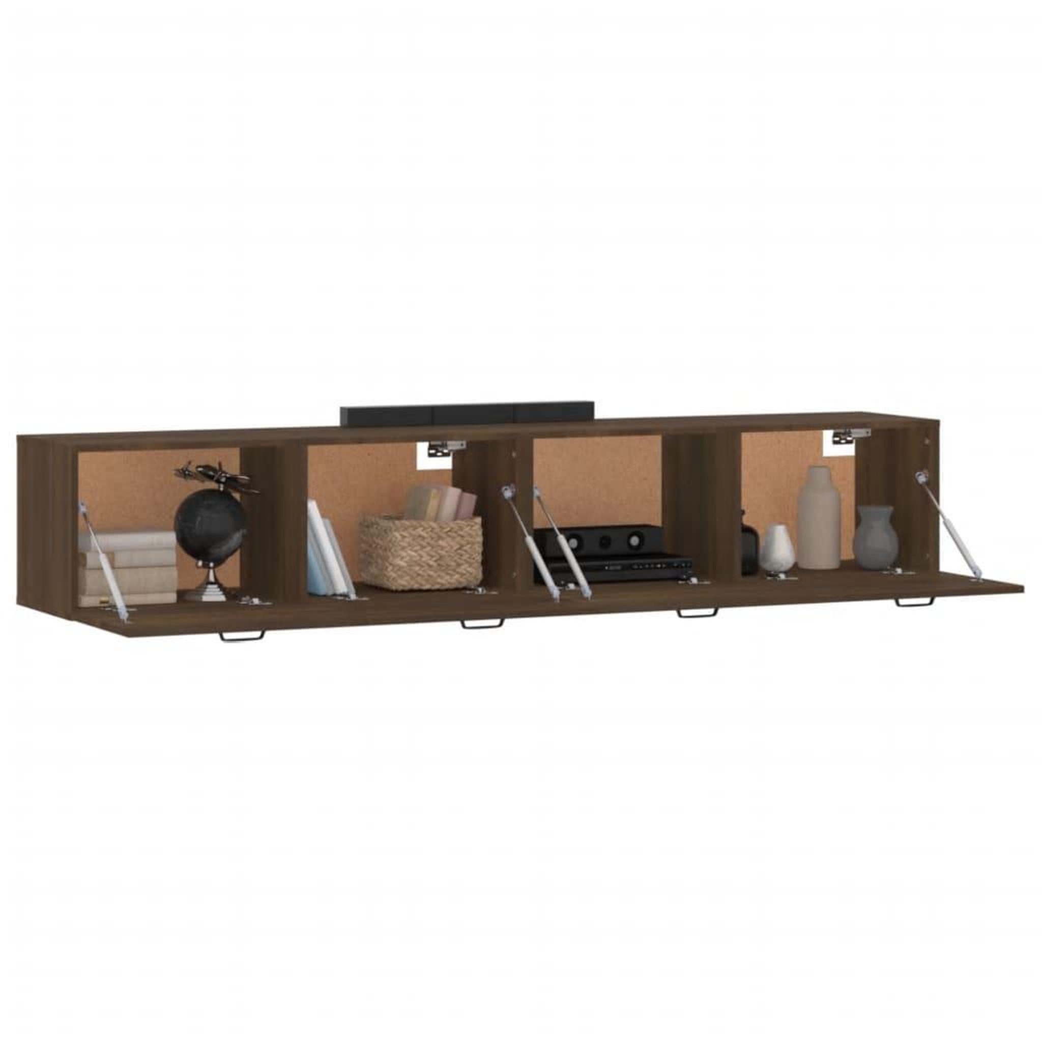 Voir la diapositive 4 : VIDAXL Armoires murales 2 pcs Chene marron 100x36,5x35 cm