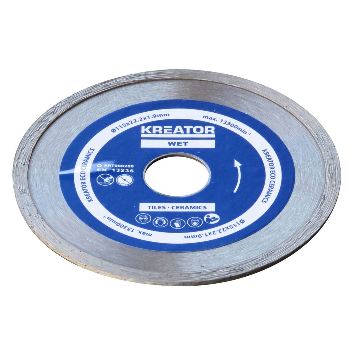 KREATOR Disque diamant carrelage, faïence - Alésage 22,2 mm 3 disques 115 mm 1,9 mm