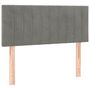 Voir la diapositive 4 : VIDAXL Tete de lit a LED Gris clair 100x5x78/88 cm Velours