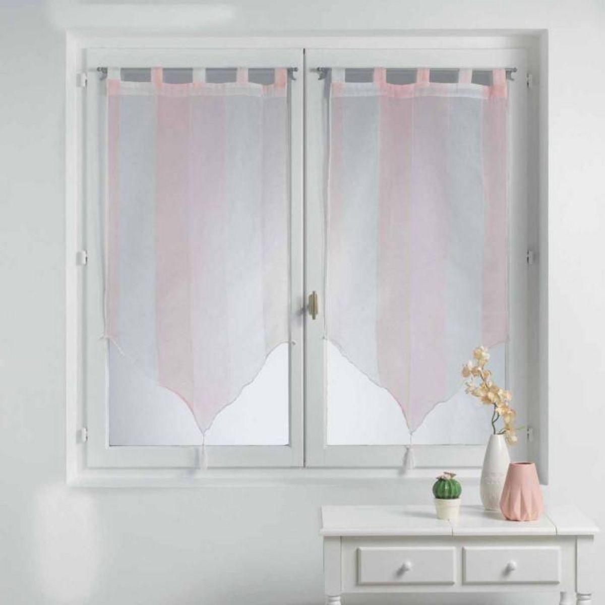 Paris Prix Paire de Voilages  Balina  60x90cm Nude