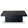 Voir la diapositive 1 : Paris Prix Table Basse 2 Tiroirs  Ethnique  120cm Noir