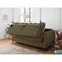 Voir la diapositive 2 : LISA DESIGN Owen - canapé 3 places convertible express couchage quotidien 140 cm matelas 12 cm en velours côtelé