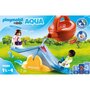 Voir la diapositive 3 : PLAYMOBIL 70269 1.2.3 AQUA - Balançoire aquatique avec arrosoir