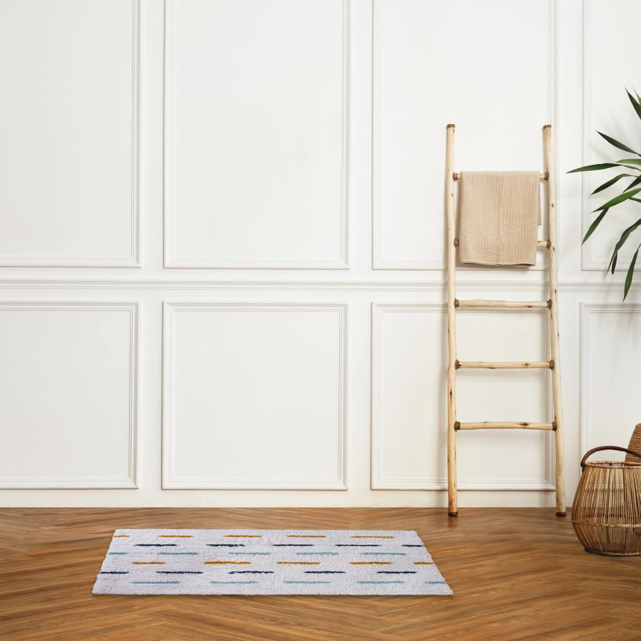 Voir la diapositive 2 : GUY LEVASSEUR Tapis déco enfant en coton 50x80cm