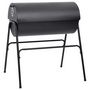 Voir la diapositive 5 : VIDAXL Gril a baril avec 2 grilles de cuisson Noir 80x95x90 cm Acier