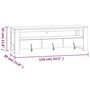 Voir la diapositive 6 : VIDAXL Meuble TV 110x30x35 cm Bois de teck solide