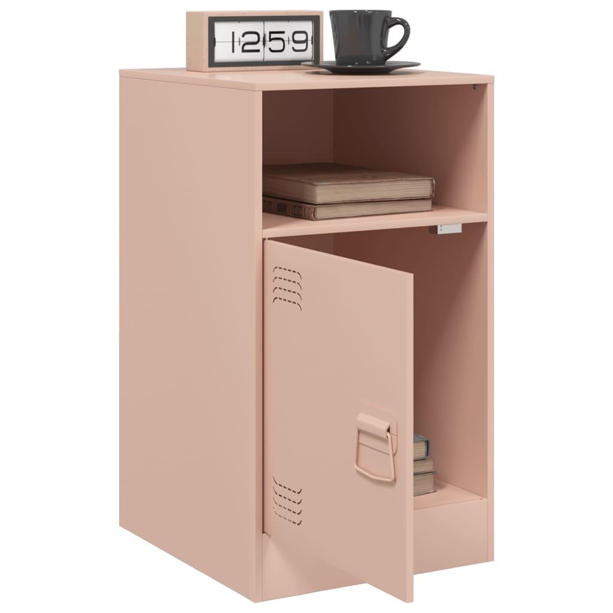 Voir la diapositive 5 : VIDAXL Table de chevet rose 34,5x39x62 cm acier