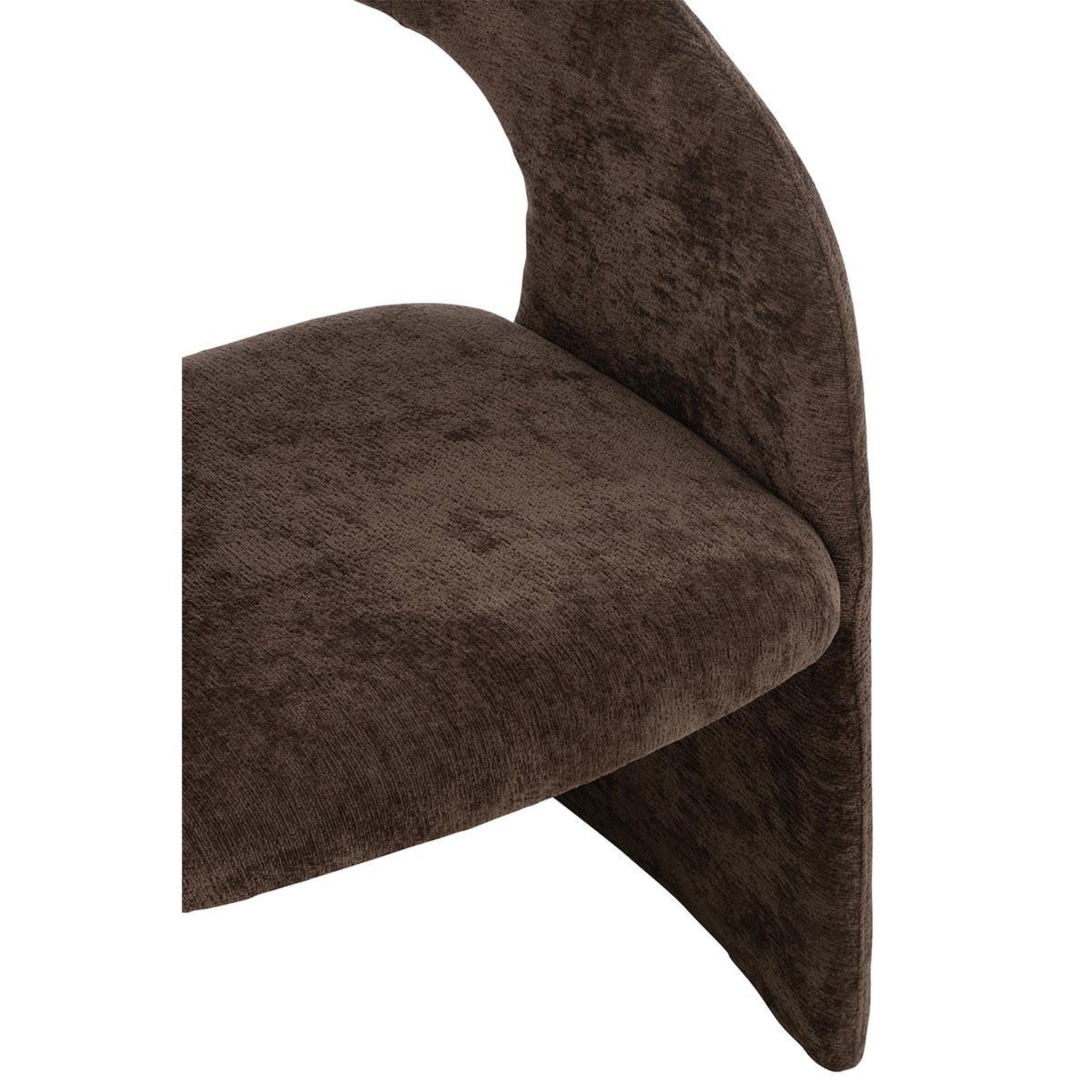 Voir la diapositive 5 : J-LINE Fauteuil design  anise  86cm marron foncé