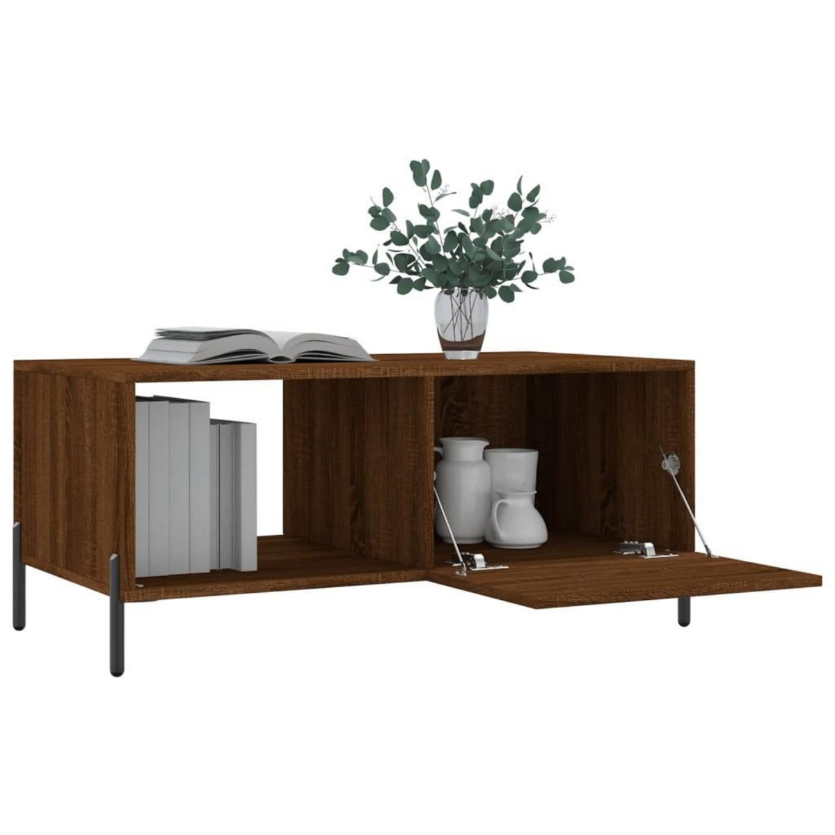 VIDAXL Table basse chene marron 90x50x40 cm bois d'ingenierie