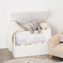 Voir la diapositive 4 : Atmosphera Kids Coffre à Jouets en Bois  Biblio  57cm Blanc