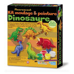 Graine créative Mouler et peindre - Theme dinosaure fluo