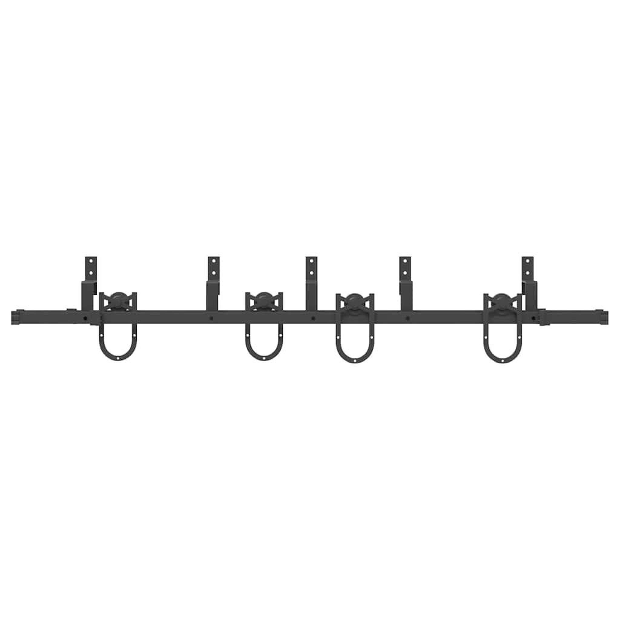 Voir la diapositive 5 : VIDAXL Kit de quincaillerie de porte coulissante 200 cm Acier Noir