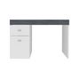 Voir la diapositive 5 : Bureau 1 porte 1 tiroir avec plateau coulissant et rangement 100 cm TAVIANO