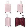Voir la diapositive 3 : David Jones Lot 3 valises rigides dont 1 valise cabine TSA