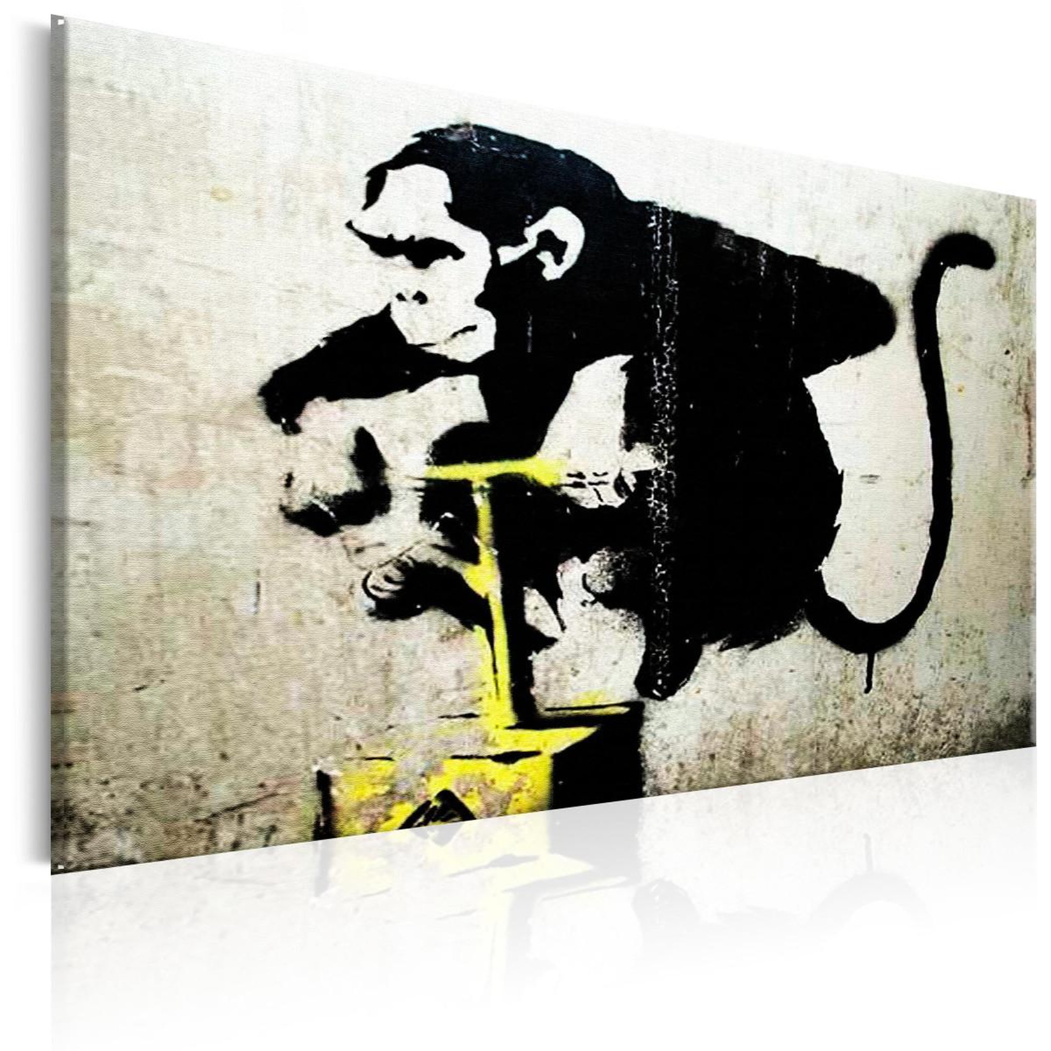 Voir la diapositive 1 : Paris Prix Tableau Imprimé  Monkey Detonator - Banksy