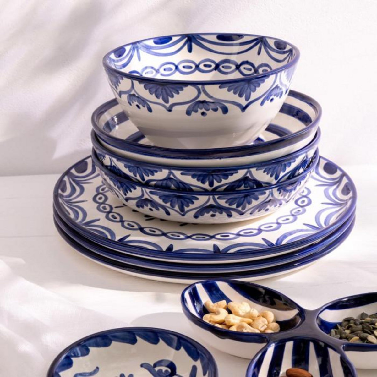 Paris Prix Saladier en Céramique  Granada  40cm Bleu Cobalt