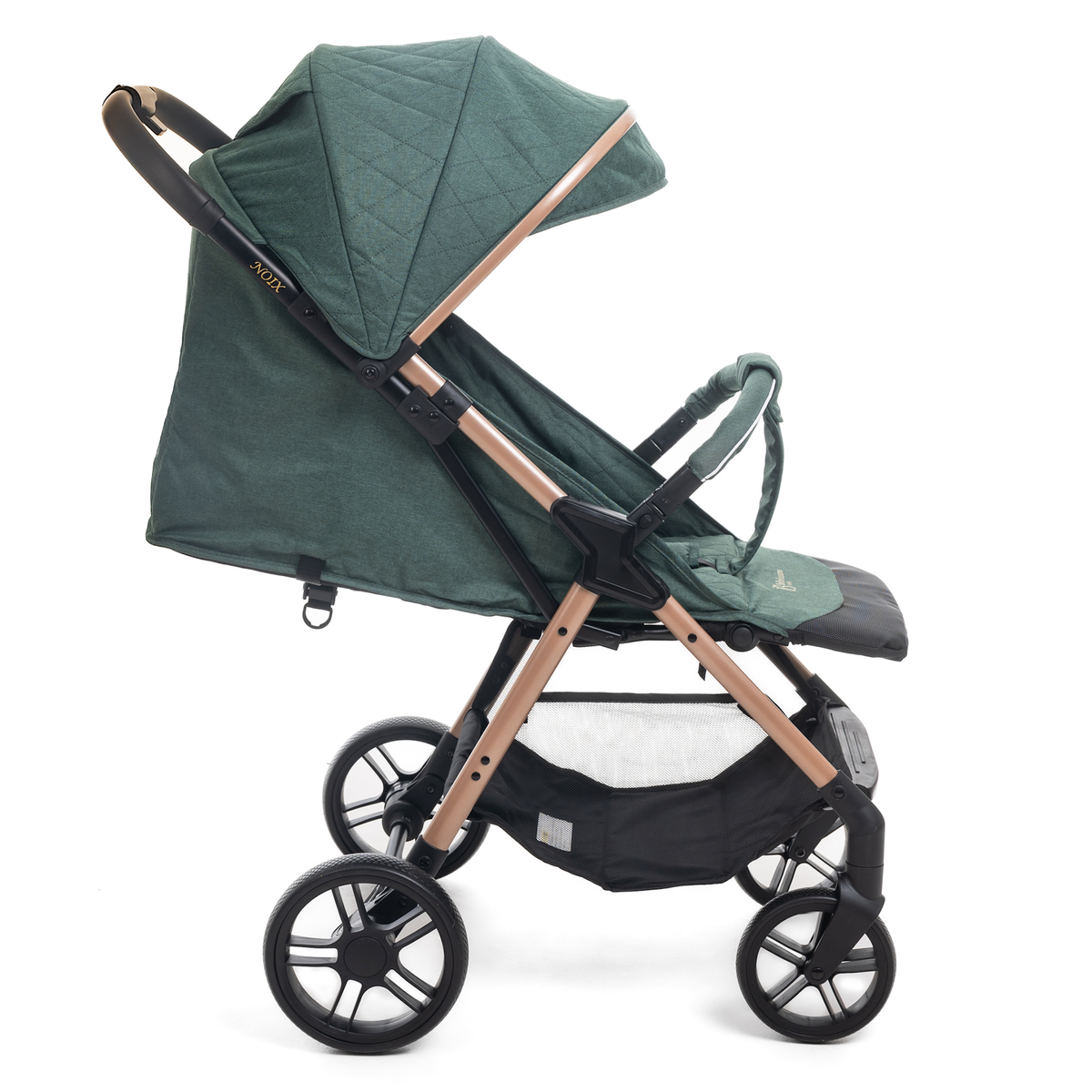 BEBELISSIMO Poussette Bébé Canne Ultra Compacte – Légère – Pliage à Une Main – Noix - vert