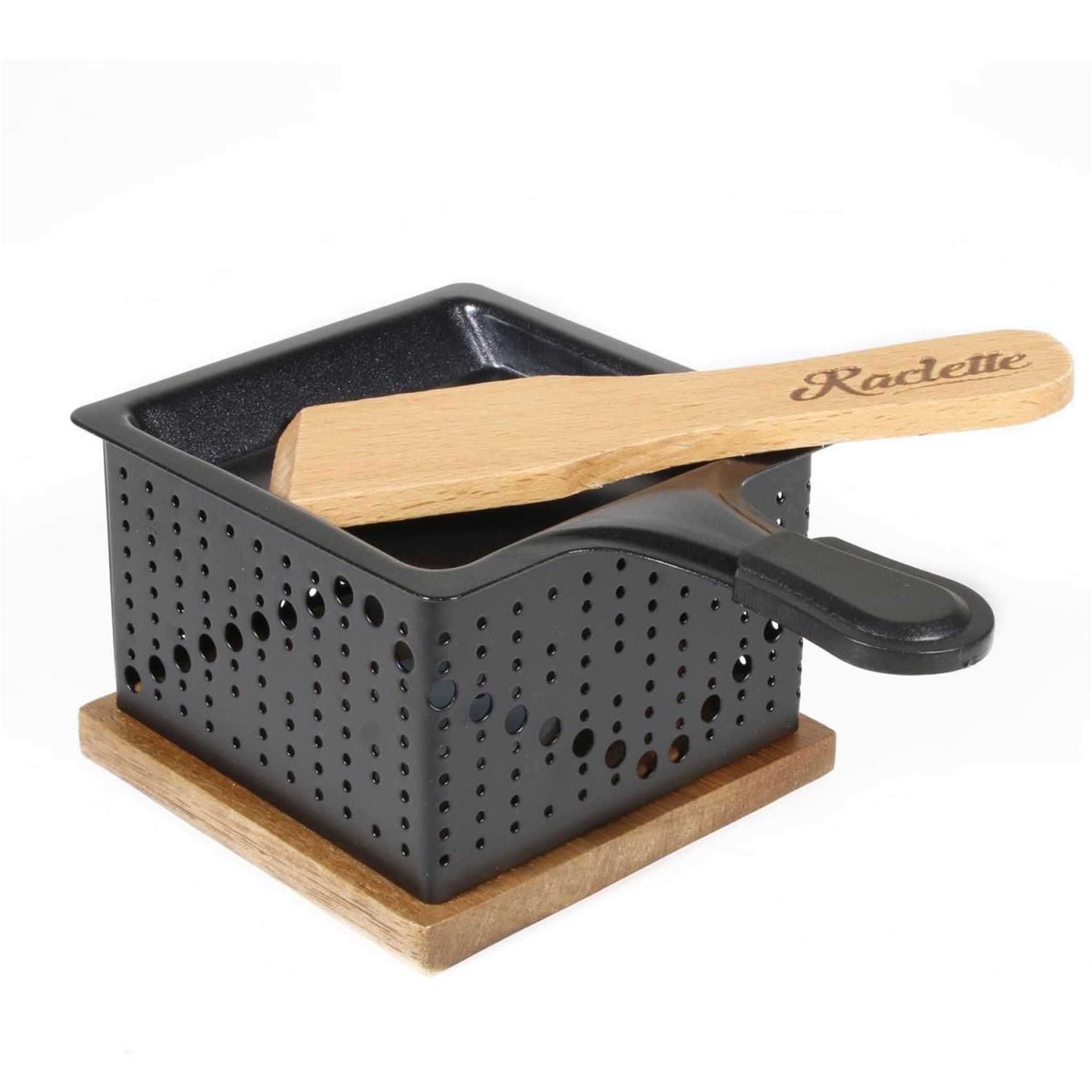 Voir la diapositive 4 : COOK CONCEPT Appareil à raclette individuelle  bougie  16cm noir